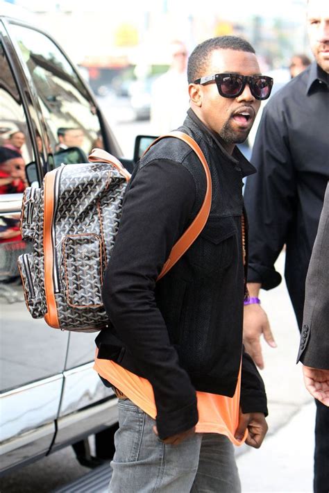 celebirties with goyard bags|kanye west goyard bag.